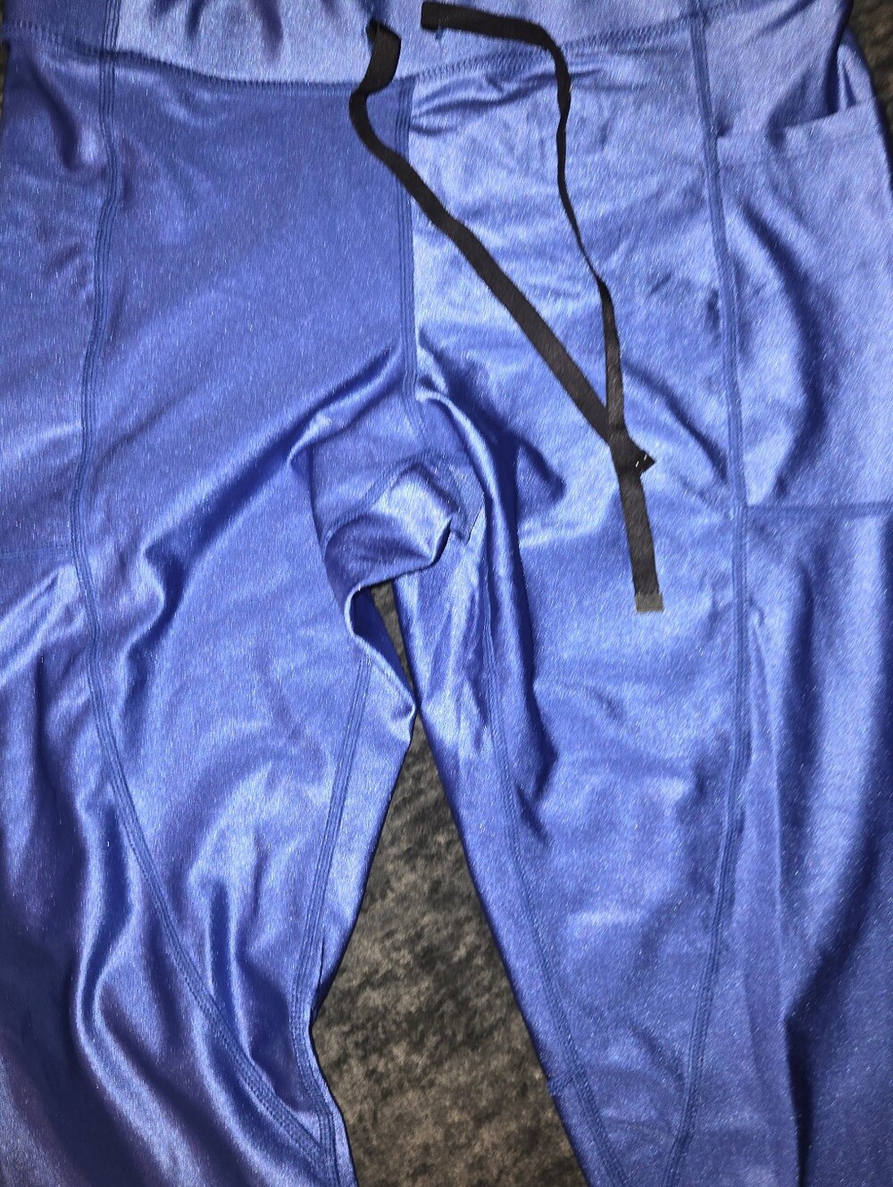 Ladies Athletic Stretch Leggings - Royal Blue